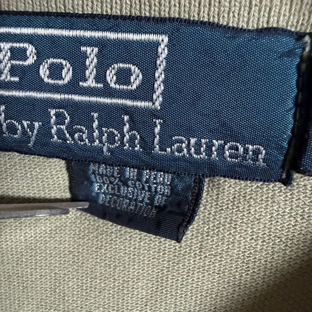 Polo Ralph Lauren Mens 2XB Big Polo Shirt Olive Green Short Sleeve Cotton Pique - Picture 4 of 10